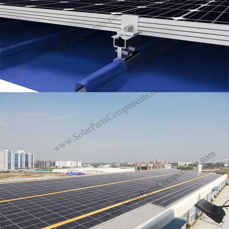 Solar Railfree kliplocks for metal roof