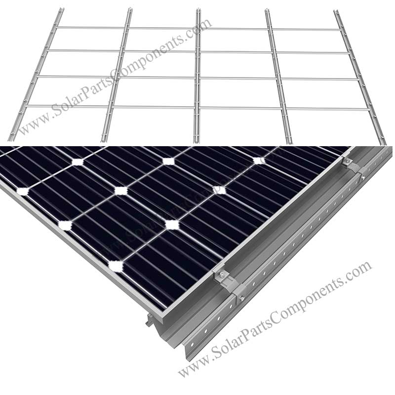 waterproof structure for solar panel mounting