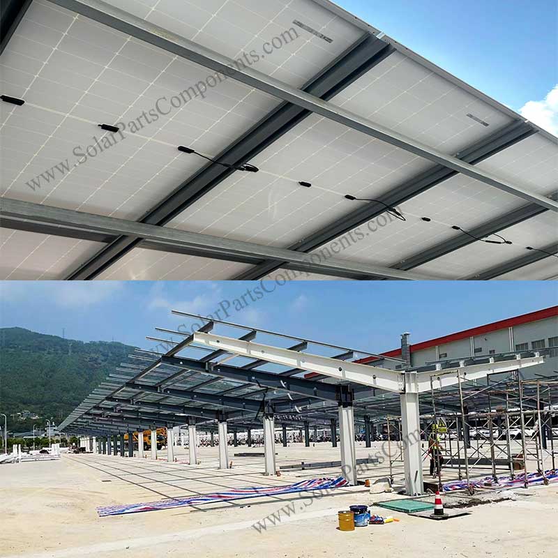 Waterproof solar carport